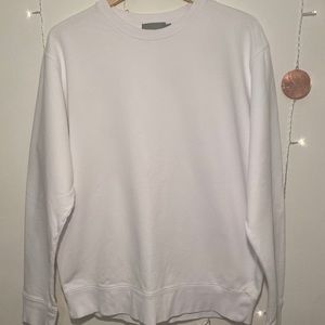 Vince men white long sleeve sweater